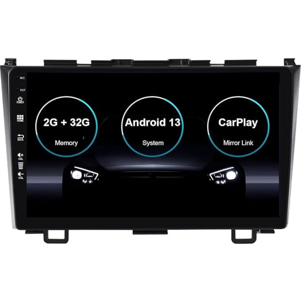 9 collu Android 12 autoradio Honda CRV 2006-2011 - kameras atbalsts DAB/Stūres kontrole/GPS/WiFi/Bluetooth/Mirrorlink/RDS/USB (2G + 32G)