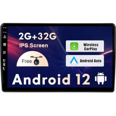 SXAUTO Android 12 IPS auto radio Fiat 500L (2012-2016) - Iebūvēts CarPlay / Android Car - Bez atpakaļskata kameras - 2G + 32G - Vadāms no stūres DAB Fast Boot WiFi Bluetooth - 2 DIN 10,1 collu