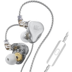 LINSOUL KZ ZAS 7BA+1DD In-Ear Monitor, HiFi Bass austiņas, spēļu austiņas, hibrīda IEM austiņas ar iebūvētu noņemamu kabeli audiofilu mūziķiem