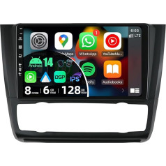 BXLIYER - 6G+128G - Android 13 IPS auto radio piemērots BMW 1. sērijas E81 E82 E87 E88 (2004-2012) - Wireless CarPlay/Android Car/DSP - kamera un mikrofons - 9 collu 2 DIN - DAB SWC Fast-Boot 360 kamera 4G WiFi