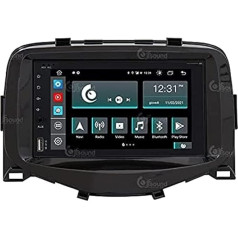 Costum Fit Auto Radio Toyota Aygo Android GPS Bluetooth Bluetooth WiFi Dab USB Full HD skārienjūtīgais ekrāns 6,2 collu Easyconnect 8 kodolu procesors Balss komandas