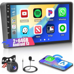 2+64G Android 13 auto radio ar satelītnavigācijas sistēmu Audi A3 S3 RS3 8P 8V 2008-2012, bezvadu CarPlay un Android Car, 9 collu skārienjūtīgais ekrāns GPS WiFi RDS atpakaļgaitas kamera