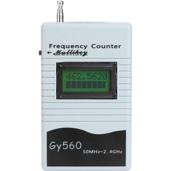 Frekvenču skaitītājs, augstfrekvences skaitītājs, Gy560 50 MHz līdz 2,4 GHz Pārnēsājams frekvenču skaitītājs, divvirzienu augstfrekvences mērītājs automašīnām un laivām