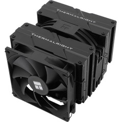 Thermalright Peerless Assassin 140 Black CPU gaisa dzesētājs, 6 silumcaurules, divi PWM ventilatori un dubultie torņi, 158 mm augsta CPU dzesēšana ar augšējo vāku, paredzēts AM4/AM5 un Intel LGA 1851/1700/1150/1151/1200 modeļiem