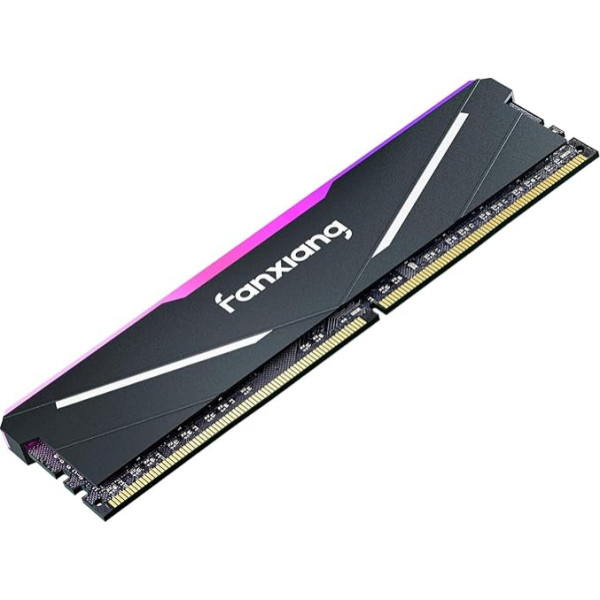 fanxiang RGB RAM 16GB DDR4 3600MHz CL18 desktop atmiņa, datorspēļu atmiņa ar radiatoru, XMP2.0, saderīga ar Intel un AMD, ideāli piemērota spēlēm un daudzuzdevumu darbam