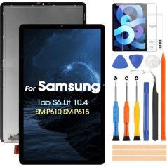 LCD displejs priekš Samsung Galaxy Tab S6 Lite SM-P610 SM-P615 10,4 collu LCD ekrāns SM-P610 SM-P615 P610 P615 Rezerves skārienjūtīgā ekrāna digitālais komplekts ar remonta komplektu