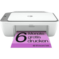 HP DeskJet 2720e daudzfunkcionālais printeris (HP+, printeris, skeneris, kopētājs, Wi-Fi, Airprint) iekļauts 6 mēnešu tūlītējas tintes komplekts