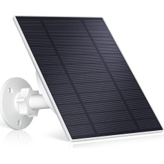 YiQinzcxg Solar-Panel-Ladung für Außen-Überwachungskameras, 5 W, hohe Effizienz, mit verstellbarer Halterung und 4 m langem Kabel