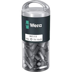 Wera 05072447001 867/1 Z TORX® DIY bits, TX 15 x 25 mm, 100 gabaliņi