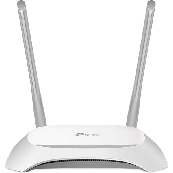 TP-Link TL-WR840N N300 WLAN maršrutētājs (300Mbit/s (2,4GHz), 4 x 10/100Mbit/s LAN pieslēgvietas, IPv6, 2 ārējās antenas, WPS, Accesspoint Modus), zils/švans