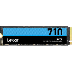 Lexar NM710 2TB SSD, M.2 2280 PCIe Gen4x4 NVMe iekšējais SSD, līdz 4850MB/s lasīšanai, 4500MB/s rakstīšanai, iekšējais cietvielu disks datoriem, klēpjdatoriem un spēlētājiem (LNM710X002T-RNNNG)