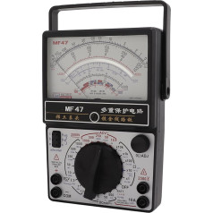 Hochpräzises Mehrbereichs-Analogmultimeter mit Doppelsicherung für die Industrie, Interner Magnetzeigertyp MF47 mit Carbon-Zeigerrohr, Robustes Material, Vielseitig Einsetzbar