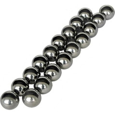 dvnFWKc Hromēta tērauda gultņu lodītes, Kugellagerstahlperlen 10 mm 11 12 13 14 15 16 17 18 19 20 mm Standardteile 1 kg/- Kohlenstoffstahl(Bearing Steel 12mm/kg)