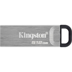 Kingston DataTraveler Kyson USB 3.2 Gen 1 USB zibatmiņas karte 512 GB ar stilīgu metāla korpusu bez vāciņa