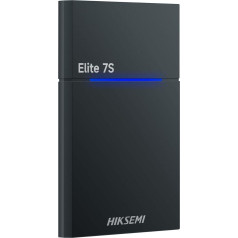 HIKSEMI Portatīvais ārējais SSD 1TB, lasīšanas un rakstīšanas ātrums līdz 2000 MB/s, USB 3.2 Gen2X2 NVMe īpaši plāns ārējais SSD cietais disks, ūdensizturīgs līdz IPX7 - Elite 7S