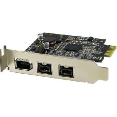 Syba PCI-Express karte (2 porti 1394B un 1 ports 1394A, PCIe x1, Low-Profile-Slotblech)