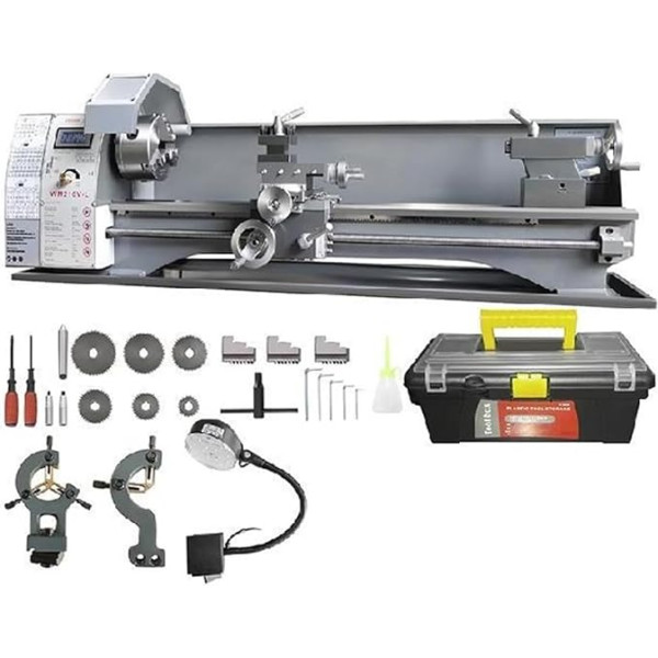 750 W Metalldrehmaschine, bürstenlos, 8,3 x 29,5 Zoll / 210 mm x 736 mm, 50-2500 U/min, stufenlos variabel, for DIY-Metallbearbeitung