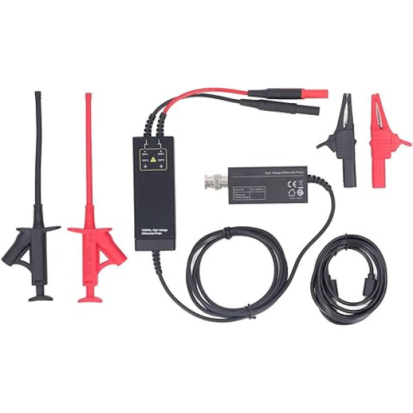 Augstsprieguma diferenciālās zondes komplekts Osciloskopa augstsprieguma diferenciālās zondes galva Augstjutīga osciloskopa klipveida zonde ar BNC uz Mini Grabber testa vadu komplektu