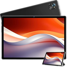 FACETEL planšetdators Android 10 collu planšetdators ar WiFi Octa-Core Ultra-Fast Tablet PC ar RAM + ROM TF | 8000mAh | FHD | 5MP + 8MP, planšetdators ar futrālīti, melns