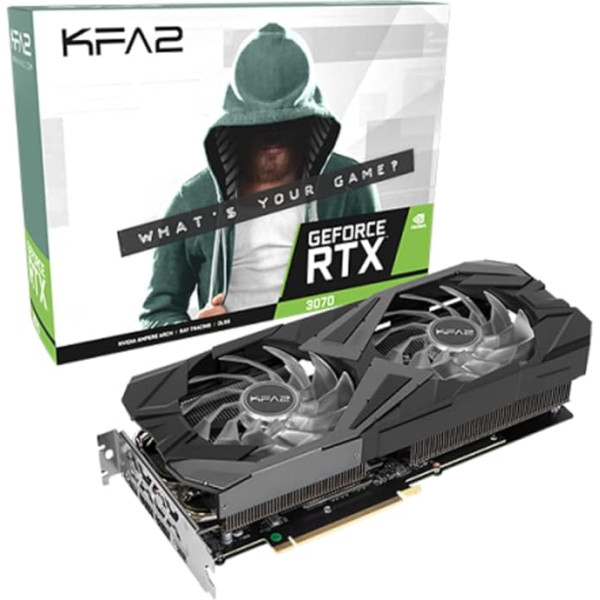 KFA2 37NSL6MD2VXK NVIDIA GeForce RTX 3070 8GB GDDR6 grafiskā karte