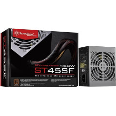 Silverstone SST-ST45SF-G v 2.0 - SFX Series, 450W 80 Plus Gold Whisper Quiet PC Power Supply with 80 mm Fan, 100% Modular