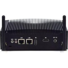 WEIDIAN Fanless PC Industrial Mini PC Win 11 Pro i5 16GB RAM 512GB SSD Core i5 8260U Mini Desktop Computer 2HD RS232 Mini Desktop PC Industrial PC Linux RJ45 Dual Band Biznesam Mājas