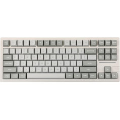 EPOMAKER x Feker Galaxy80 spēļu mehāniskās tastatūras blīve, alumīnija sakausējuma, Bluetooth/Wireless/USB-C, ar karsto nomaiņu, NKRO, Win/Mac/Gamer (balta, marmora balta slēdzis)