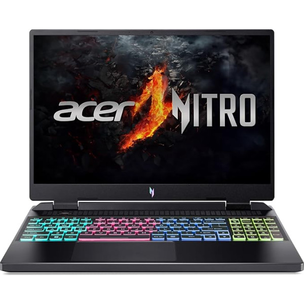 Acer Nitro 16 (AN16-41-R18L) spēļu klēpjdators | 16 collu WUXGA 165 Hz displejs | AMD Ryzen 7 7840HS | 16 GB RAM | 1 TB SSD | NVIDIA GeForce RTX 4060 | Windows 11 | QWERTZ tastatūra | Black