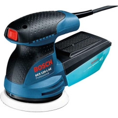 Bosch Professional Exzenterschleifer GEX 125-1 AE (Schleifteller-Ø 125 mm, 250 Watt, inkl. Schleifpapier und Microfilter Box, im Koffer)