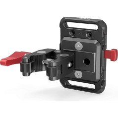 SMALLRIG Mini V Mount Battery Plate with Super Clamp, Compatible with SmallRig for Moman for ZGCINE for Patona and for Viltrox Batteries - 2989