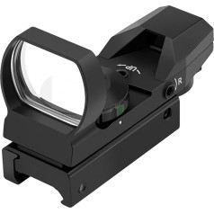 Feyachi Red Dot Sight Red and Green 4 Reticle Airsoft Sight Reflex Sight Airsoft Red Dot Sight with 20 mm/22 mm Weaver/Picatinny Rails for Hunting