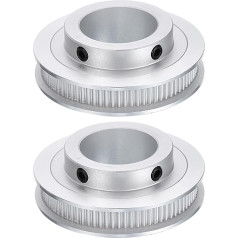 sourcing karte GT-2 Pack 80 zobu 25mm Bore Sinhronā trīšu siksna Fit ar 6mm platu siksnu alumīnija sakausējuma sinhronās siksnas trīšu siksna 3D printera CNC mašīnai