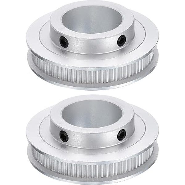 sourcing karte GT-2 Pack 80 zobu 25mm Bore Sinhronā trīšu siksna Fit ar 6mm platu siksnu alumīnija sakausējuma sinhronās siksnas trīšu siksna 3D printera CNC mašīnai