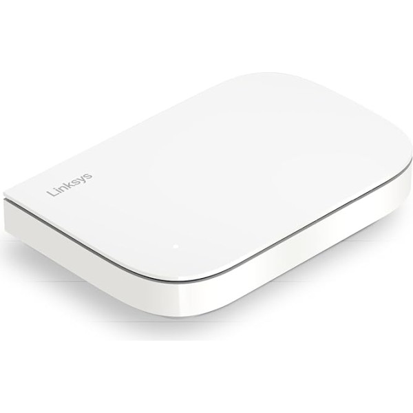 Linksys Velop Micro 6 Dual-Band Mesh WiFi 6 maršrutētājs - bezvadu maršrutētājs ar ātrumu līdz 3 Gb/s 186 m² un vairāk nekā 150 ierīcēm - aizstāj interneta maršrutētājus un pagarinātājus, 1 iepakojums