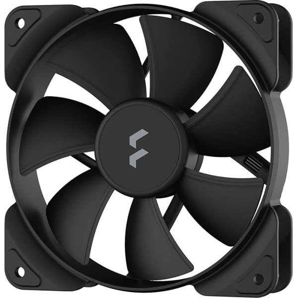 Fractal Design Aspect 12 PWM Black 120 mm plats 500-2000 apgriezienu minūtē diapazona datora ventilators