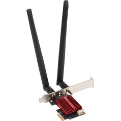 PCIE WiFi karte RTL8852CE WiFi 6E PCIe karte galddatoram, Bluetooth 5.3 5374 Mbps PCI E bezvadu WiFi tīkla adaptera karte, WiFi adapteris operētājsistēmai Windows 11/10, ļoti zems ātrums