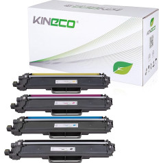 Kineco TN243CMYK Toneris suderinamas su Brother spausdintuvais MFC-L3750CDW HL-L3210CW DCP-L3550CDW HL-L3230CDW MFC-L3770CDW MFCL3750CDW TN-243 TN243 (juodas, žydras, purpurinis, geltonas)