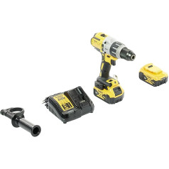 Dewalt 18V 3-Gang Akku-Schlagbohrschrauber DCD996P2 (11-stufiges Drehmomentmodul, drei-Stufen-LED mit 77 Lumen, inkl. 2x Akkus, System-Schnellladegerät, TSTAK Box und Zubehör)