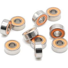 10 Stück Keramiklager 3 x 10 x 4 mm S623 2RS CB LD 3 x 10 x 4 Edelstahl-Hybrid-Keramik-Kugellager