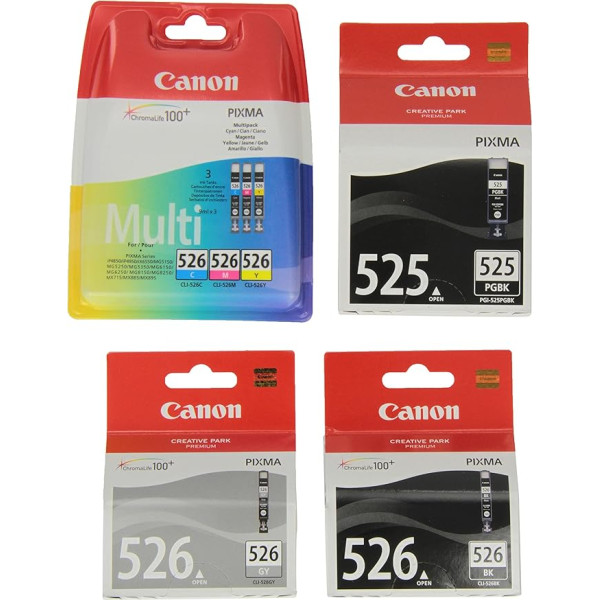 Canon PGI525-CLI526 tintes kasetne (6 vienību iepakojums)