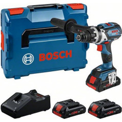 Bosch Professional 18V System Akku Bohrschrauber GSR 18V-110 C (maks. Drehmoment: 110 Nm, maks. Schrauben-Ø: 18V-40 Ladegerät, L-BOXX).