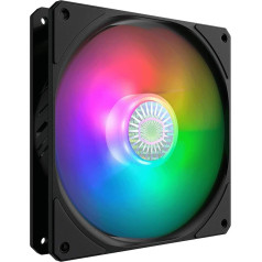 Cooler Master SickleFlow 140 V2 - ARGB korpusa ventilators, dzesētāja ventilators ar caurspīdīgām lāpstiņām, 67 CFM, 2,25 mmH2O, 10-27 dBA, melns, 140 mm