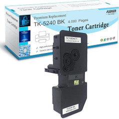 Melna saderīga tonera kasetne TK5240 TK-5240 priekš Kyocera Ecosys M5526cdn M5526cdw P5026 P5026cdn P5026cdw Printeri 4000 lappuses priekš TK5240K