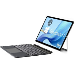 SZTPS planšetdators Windows 11 ar tastatūru, 2 in 1 planšetdators Windows planšetdators klēpjdators 11,6 collu piezīmjdators Celeron J4125 6GB RAM 128GB SSD, FHD IPS 1920x1080, 2.4G+5G WiFi, Bluetooth, C tipa, HDMI, QWERTY