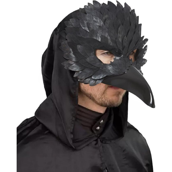 MIMIKRY Venēcijas knābja maska Raven Black Bird Venēcija Maskarāde Ball Commedia dell'arte Halloween