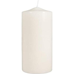 RAYHER Pillar Candle 8 cm diametrs, asorti, 25 cm, krēma, 0,8 x 0,8 x 2,5 cm