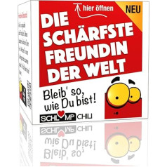 Schlump-Chili Asais draudzene pasaulē - smieklīgs dāvanu komplekts labam draugam vai mīļotajam. Lieliska ideja dāvanai, piemēram, dzimšanas dienā, Ziemassvētkos, Lieldienās vai Valentīna dienā.