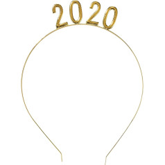 Runājot par galdiem Party Decorations 2020 Happy New Year Headband Headpiece Gold, Ziemassvētki