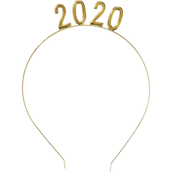 Runājot par galdiem Party Decorations 2020 Happy New Year Headband Headpiece Gold, Ziemassvētki