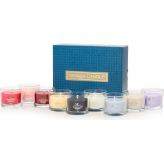 Yankee Candle aromātisko sveču dāvanu komplekts | Piepildītas aromātiskās sveces | Sojas vaska maisījums | 9 iepakojumi | Ideālas dāvanas sievietēm